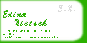 edina nietsch business card